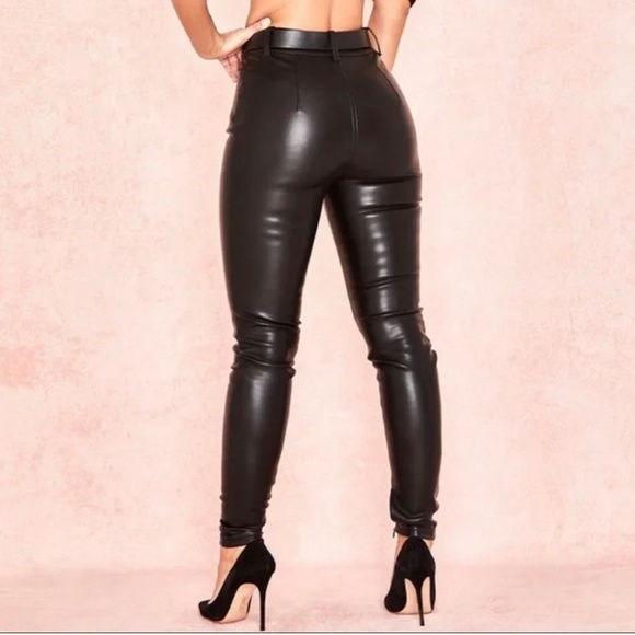 Leather HOUSE of CB pants vegan. Size small - Picture 2 of 2